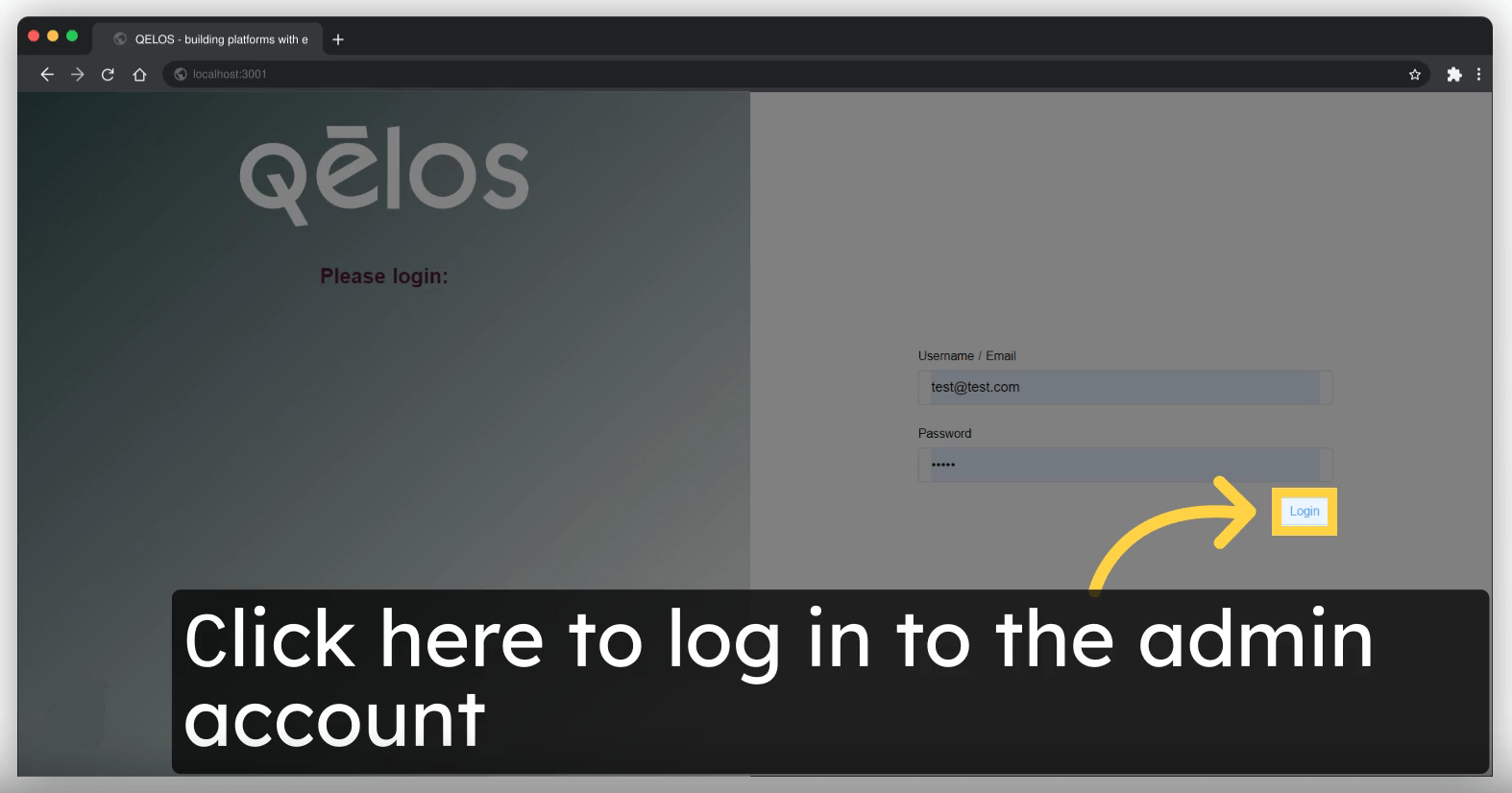 QELOS Log In